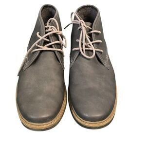 Varese Gobi II Mens Grey Chukka Desert Boots Matte Lace Up Mid Top Size 10M